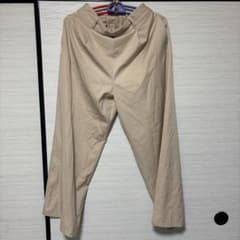 ベージュ ワイドパンツ ゴムウエストのサムネイル