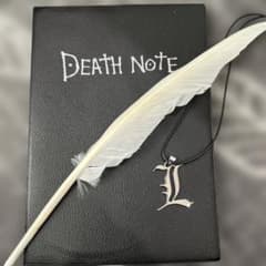 DEATH NOTE 데스노트 노트북 깃털 펜&키 홀더 첨부 완전판