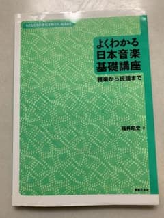 よくわかる日本音楽基礎講座 雅楽から民謡まで わたしたちの文化を知ろう、伝えようのサムネイル