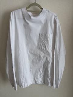 MUJI メンズ 長袖 ポケットTシャツ ホワイト XSのサムネイル