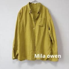 【美品】ミラオーウェン　Mila owen リネンシャツ　サイズS 長袖　春夏のサムネイル