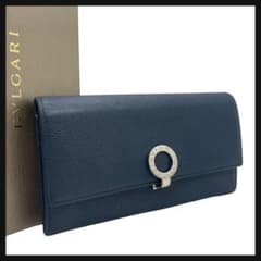 【極美品】ブルガリ　長財布　ビーゼロワン　ネイビー　希少 極美品】 BVLGARI ブルガリ 長財布 ビーゼロワン ネイビー IC搭載