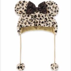 【本日発売❕】ディズニー　ファンキャップ　レオパード　ヒョウ柄　ミニー　ブラウンのサムネイル