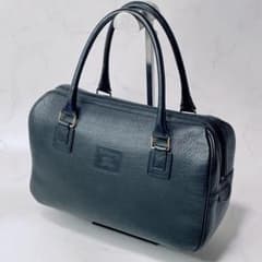 Burberrys ミニボストン ハンドバッグ ノバチェック レザー ブラックのサムネイル