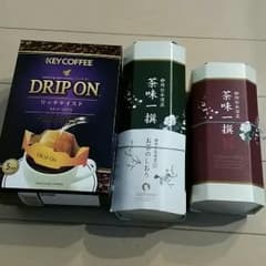 シエル様専用！！お茶の葉、80㌘と70㌘、ドリップcoffee5袋のサムネイル