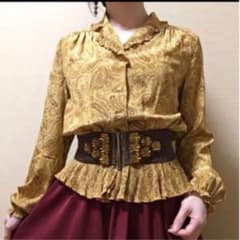 レトロ　ペイズリー柄ブラウスのサムネイル