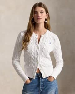 新品未使用・タグ付き PoloRalphLauren ケーブルニットカーディガンのサムネイル