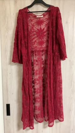 PAGEBOY ページボーイ レースガウン  ロングカーディガン 花柄のサムネイル