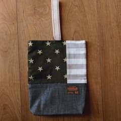 ハンドメイド　シューズ袋　上履き入れのサムネイル