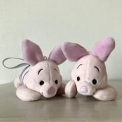 くまのプーさん　寝そべりマスコット　さくらVer. ピグレット　２点セット