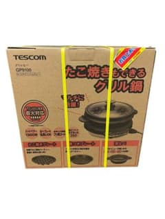 新品未使用 TESCOM グリル鍋 たこ焼き GP9100 保管品のサムネイル