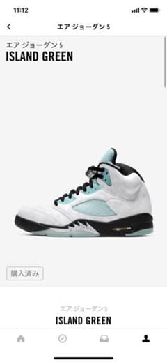 NIKE エアジョーダン5 ISLAND GREEN 27.5のサムネイル