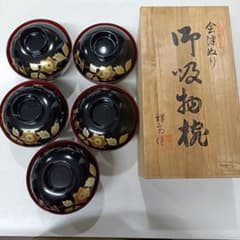 会津塗り 祥斎作 吸物椀五客セット - メルカリ