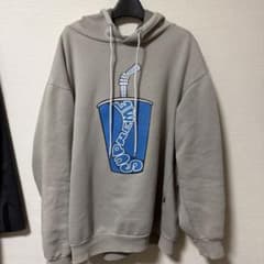 早い者勝ち Supreme グレー フード付きパーカーのサムネイル