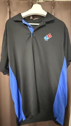 Domino's Pizza ポロシャツ ブラック ブルーのサムネイル