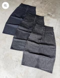 BELVET double belt baggy denim - メルカリ