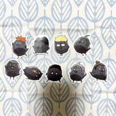 ハイキュー　ファンパーク ミニダイカットステッカーセット 動物 烏野のサムネイル