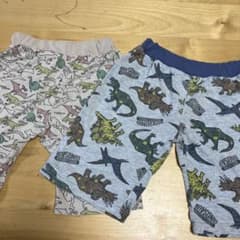 恐竜　きょうりゅう　ハーフパンツ　半ズボン　パンツ　七分パンツ　４枚セットのサムネイル