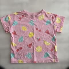 EL FIN DOLL フルーツ柄 Tシャツ ピンク 100cmのサムネイル