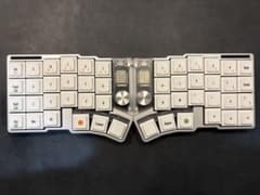 Cornix LP 分割キーボード シルバー Cornix LP 無線 分割キーボード アルミ筐体 Bluetooth対応 ロー