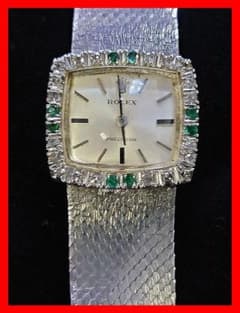 これ以上値下✖︎◆ロレックス☆正規◆プレシジョン ストーンベゼル◆シルバー■
