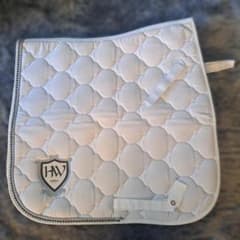 【未使用】Rambo Diamanté Saddle Pad ホワイトのサムネイル