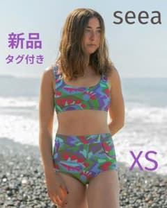 [신품 태그 첨부] Seea 시아 비키니 수영복 상하 세트 Anis XS