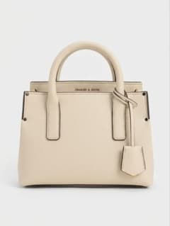 CHARLES & KEITH ハンドバッグ アイボリーのサムネイル