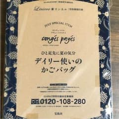 リンネル 7月号付録 かごバッグのサムネイル