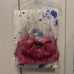 浴衣 帯 2点セット 花柄 ピンク パープルのサムネイル
