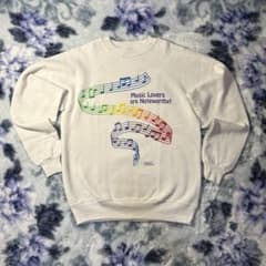 90s ？　ヘインズ　スウェット　音楽フェス　USA製　古着のサムネイル