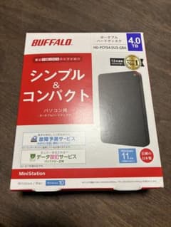 BUFFALO ポータブルハードディスク 4.0TBのサムネイル