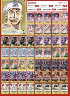 黄エネル 構築済みデッキ 大会優勝構築 50枚+リーダーパラレル