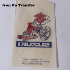 転写紙 転写シート バイク スズキ suzuki ヴィンテージ アイロン