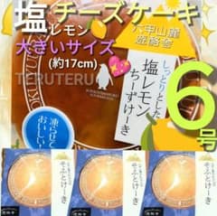 ②⭐️ Salt Lemon Cheesecake No. 6 1 piece ◯ Set of 3 Soft and Keeki Yuryosha Osaka Maeda Seika