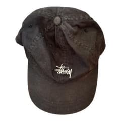 Stussy 黒キャップ ステューシー　サイズ調整可能　supremeのサムネイル