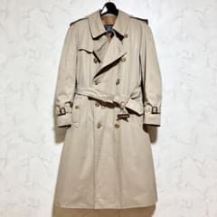 バーバリーズ　52　XL　ロングトレンチコート　ライナー　ダブル　ベルト　Dカン バーバリーズ 52 XL ロングトレンチコート ライナー ダブル ベルト D