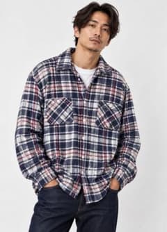 Dickies ネルシャツ 長袖 チェック柄 サイズLのサムネイル