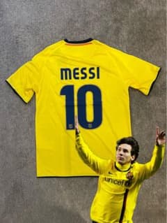 【超希少】 NIKE リオネルメッシ　10番　08/09 アウェイユニフォーム 速*度様 【超希少】 NIKEバルセロナ リオネルメッシ 08/09 アウェイユ