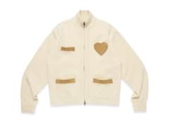 ヒューマンメイド ジップアップ ニット カーディガン 