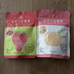 ヤマサン おやつな果実 フリーズドライ いちご 桃 2種セット