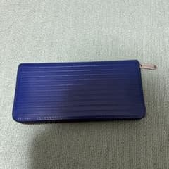 NAUGHTIAM 長財布 ラウンドファスナー ブルーのサムネイル
