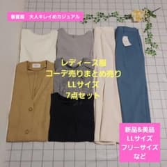 Lサイズレディース服まとめ売り7点 レディース服 まとめ売り 7点セット カジュアル 体型カバー コーデ売り