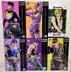 ジョジョの奇妙な冒険 JOJO 一番くじ 1〜6部 主人公 セット おまけ付き
