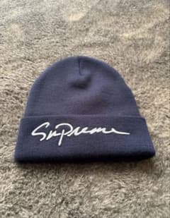 Supreme ネイビー ニット帽のサムネイル