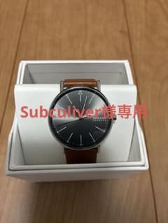 SKAGEN アナログ腕時計 グレー文字盤 ブラウンバンド SKW6578 - メルカリ