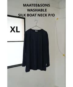 MAATEE&SONS WASHABLE SILK BOAT NECK P/O - メルカリ