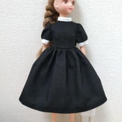 リカちゃん 立てえりワンピース くろ