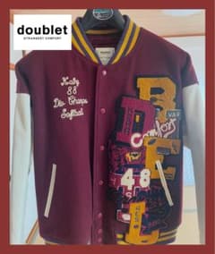 doublet CHAOS LETTERED STADIUM JACKET - メルカリ