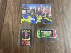 スプラトゥーン　ポストカード　シール　ドリンクチケット　3種セットのサムネイル